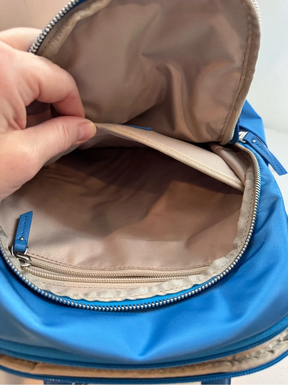Tumi Voyageur Daniella Small Backpack in Bright Blue Nylon